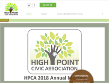 Tablet Screenshot of highpointcivic.org